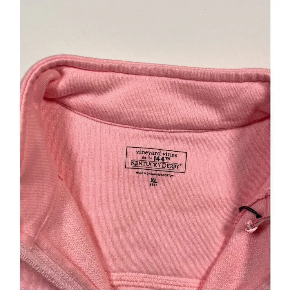 Vineyard Vines 144th Kentucky Derby 2018 Patchwork Shep Shirt Girls XL 16 NWT